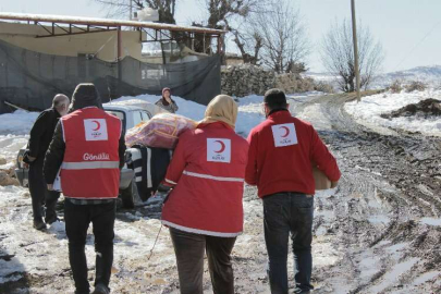 Kızılay'dan kırsala gıda desteği