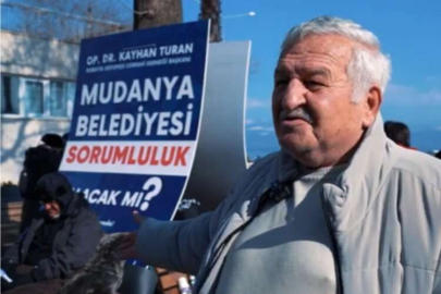 Mudanya'da açlık grevi yapan Dr. Turan'a vatandaşlardan destek