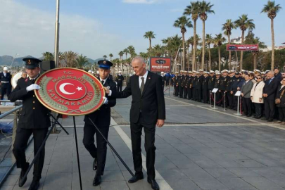 Atatürk'ün Marmaris'e gelişi hüzünlü kutlandı