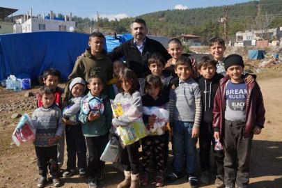 Hatay'da depremzede çocuklara 'Yıldırım' moral